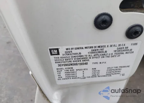 2006 Cadillac Escalade Ext Standard from USA, damaged, VIN 3GYEK62N56G156948